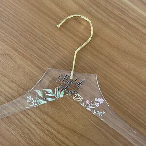 "Maid of Honor" Acrylic Hanger for Weddings